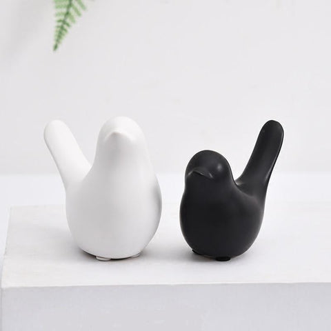 Figurines oiseau blanche