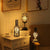 Iron Hollow Out Wine Glass Bottle Night Light LED Night Lamp for Cafe Hotel Balcony Home Decoration