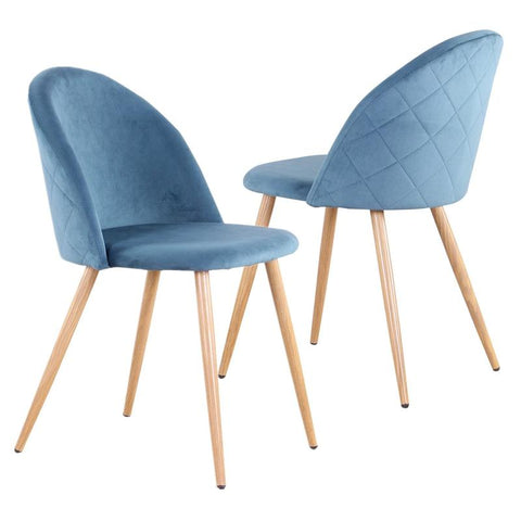 Lot de 2 chaises velours CLOUD