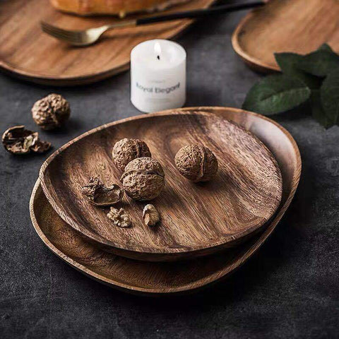 Assiette en bois - Ambiance Cosy 