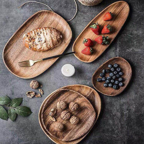 Assiette en bois - Ambiance Cosy 