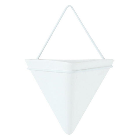 Cache-pot triangulaire Cache-pot Ambiance Cosy Blanc L 