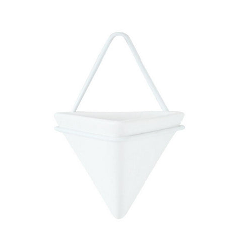 Cache-pot triangulaire Cache-pot Ambiance Cosy Blanc S 