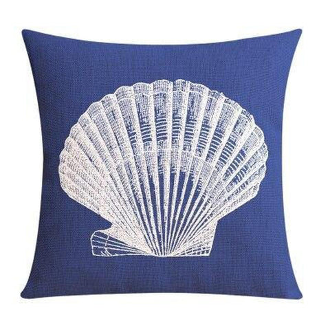 Housse de coussin 45x45 <br> Coquillage-Ambiance Cosy