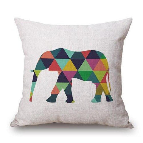 Housse de coussin 45x45 <br> Éléphant-Ambiance Cosy