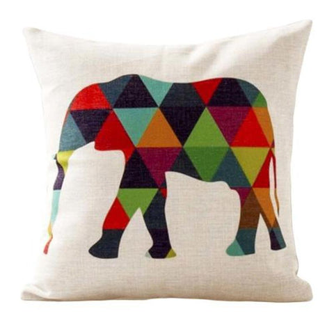 Housse de coussin 45x45 <br> Éléphant-Ambiance Cosy