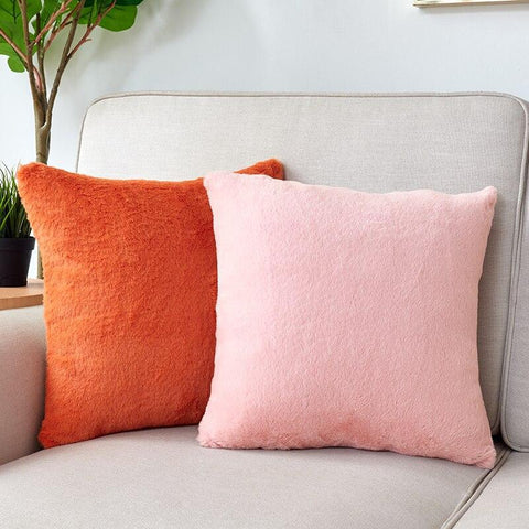 Housse de coussin 45x45 <br> Fourrure-Ambiance Cosy