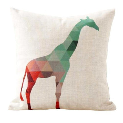 Housse de coussin 45x45 <br> Girafe-Ambiance Cosy