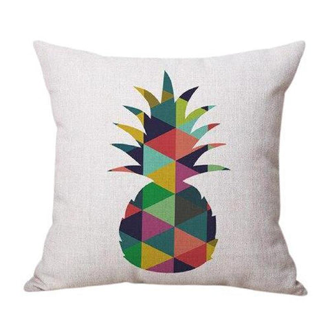 Housse de coussin 45x45 <br> Motif ananas-Ambiance Cosy