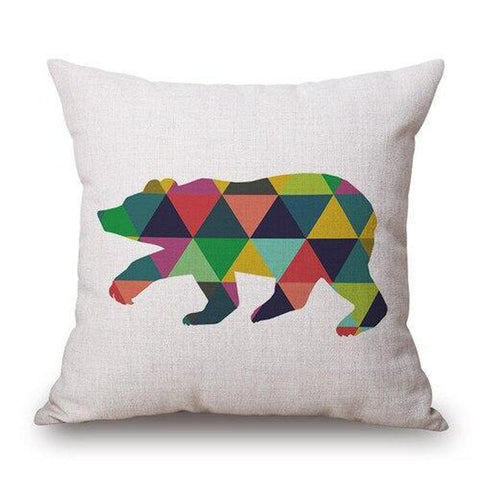 Housse de coussin 45x45 <br> Ours-Ambiance Cosy
