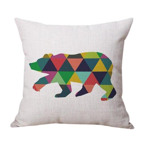 Housse de coussin 45x45 <br> Ours-Ambiance Cosy