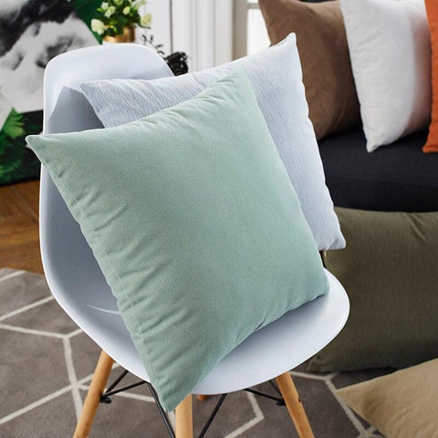 Housse de coussin 45x45 <br> Velours-Ambiance Cosy