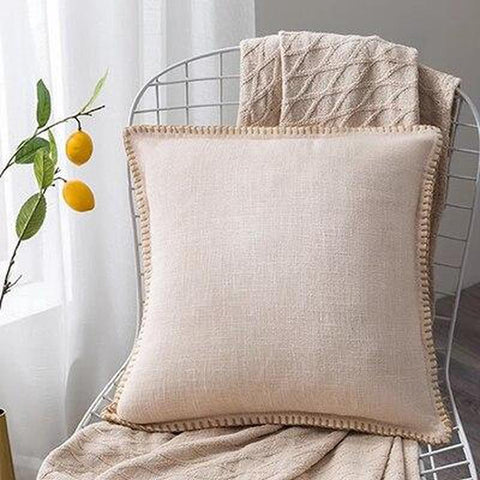 Housse de coussin 45x45 <br> Lin-Ambiance Cosy