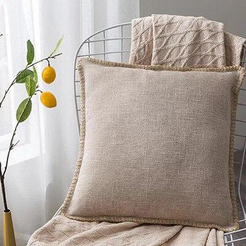 Housse de coussin 45x45 <br> Lin-Ambiance Cosy