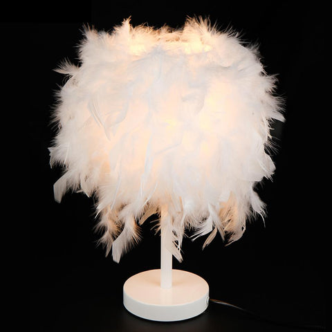 Lampe de chevet plume