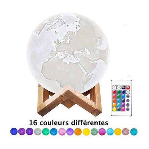 Lampe globe terrestre - Ambiance Cosy 