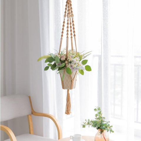 Suspension florale macramé Ambiance Cosy 