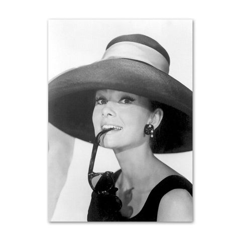 Tableau Audrey Hepburn lunettes