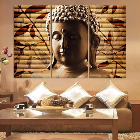 Tableau triptyque Bouddha