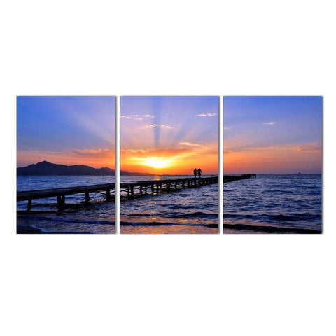 Tableau triptyque Ponton