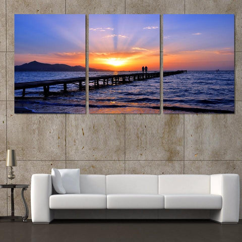 Tableau triptyque Ponton