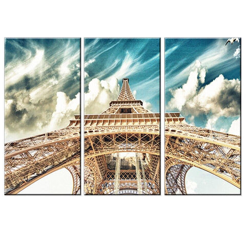 Tableau triptyque Tour Eiffel