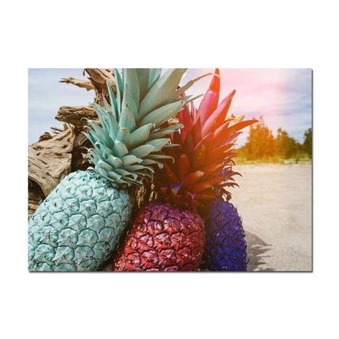 Toile ananas multicolores