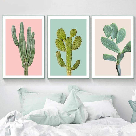 Toile peinture cactus