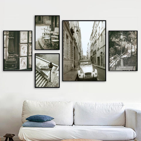 Toile photo lampadaire paris