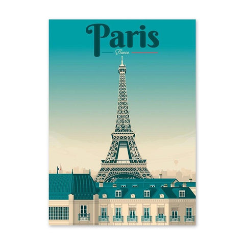 Toile poster Paris
