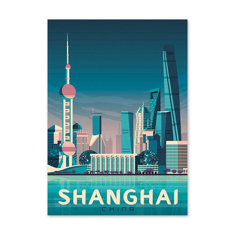 Toile poster Shanghai