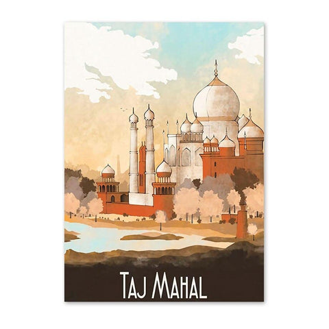 Toile Poster Taj Mahal