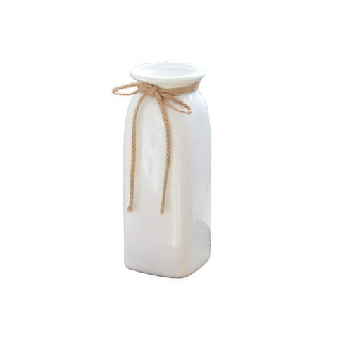 Vase Décoratif <br> Design Blanc Vase Ambiance Cosy 30, 5 cm 
