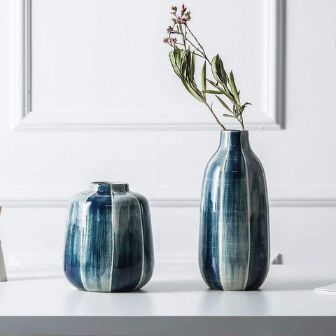 Vase bleu - Ambiance Cosy 