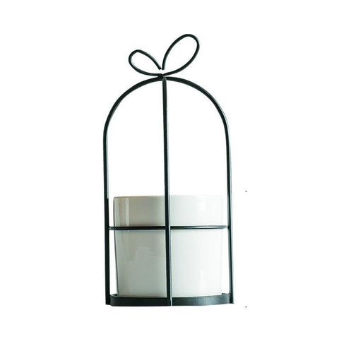 Vase Décoratif <br> Design Fleur Vase Ambiance Cosy Noir oval 