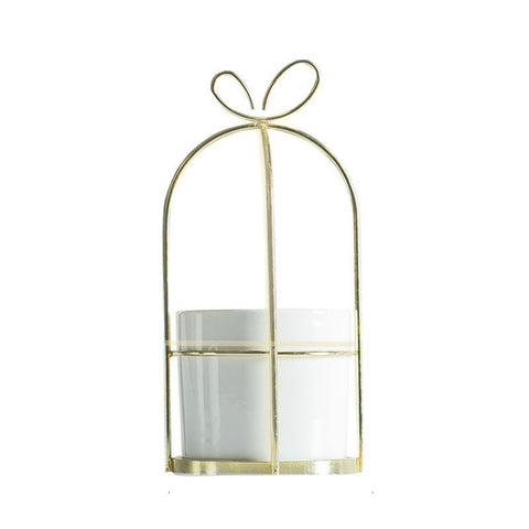 Vase Décoratif <br> Design Fleur Vase Ambiance Cosy Or oval 