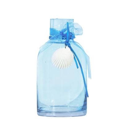 Vase Décoratif <br> Design Bleu Transparent Vase Ambiance Cosy Turquoise 