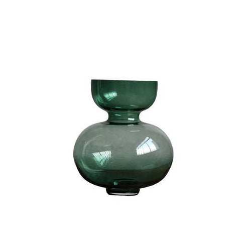 Vase Géométrique Verre Vase Ambiance Cosy Vert - 1 