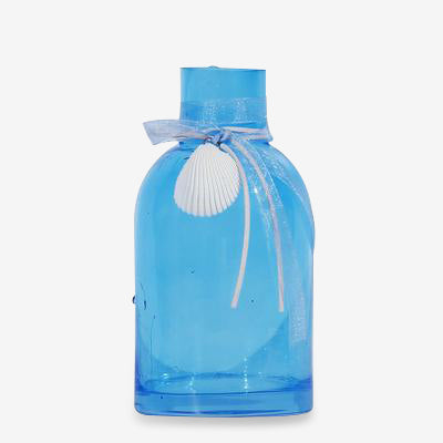 Vase bleu transparent